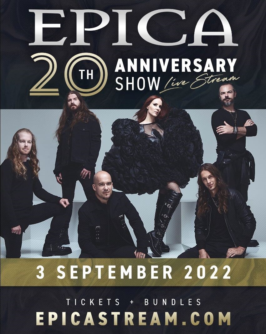 Epica announce universal streaming event for their 20th anniversary show