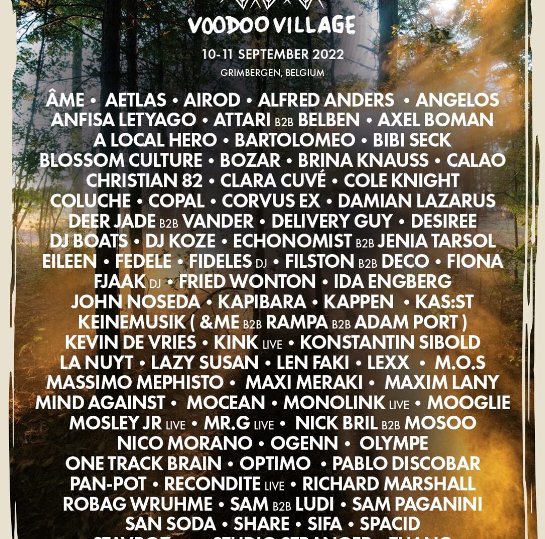 Voodoo Village 2022 - volledige line-up