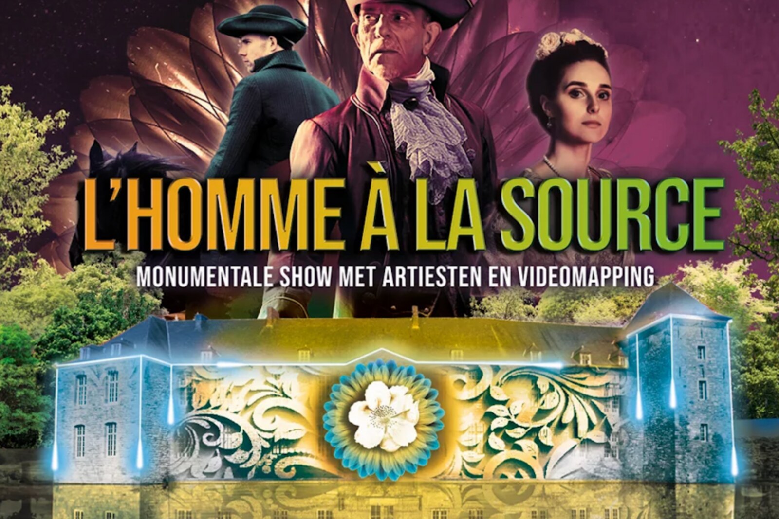 Symfonie der Stenen: "L'homme à la source" in de Watertuinen van Annevoie