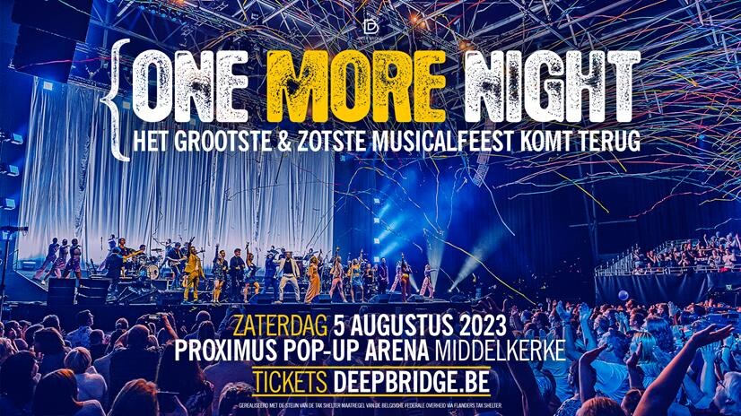 Waanzinnig rock-‘n-roll musicalfeest ‘One Night Only’ krijgt vervolg  op 5 augustus 2023 in Middelkerke