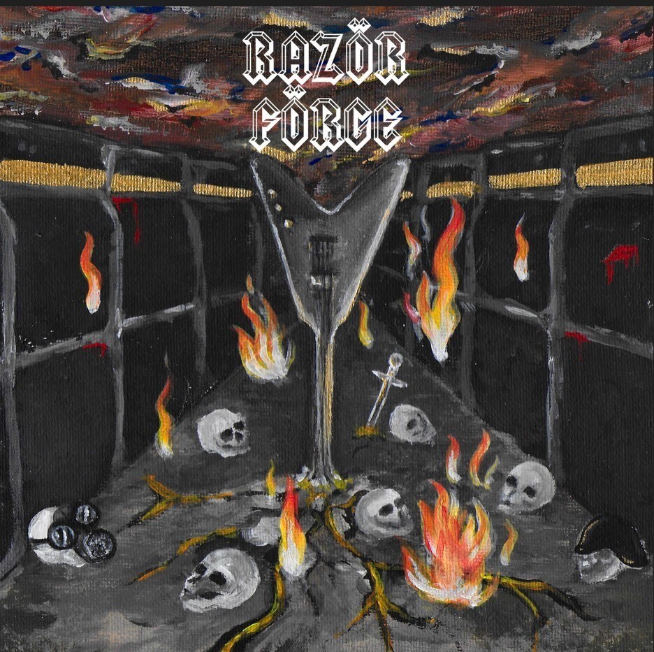 split 7″ featuring newcomers Razör Förge and Greek black thrashers, Chaoshorde