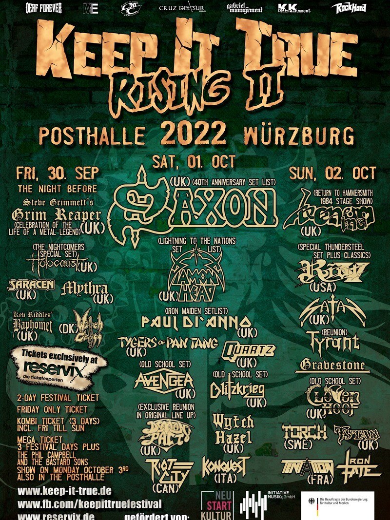 Keep It True Festival  to honor GRIM REAPER singer Steve Grimmett with a special tribute show