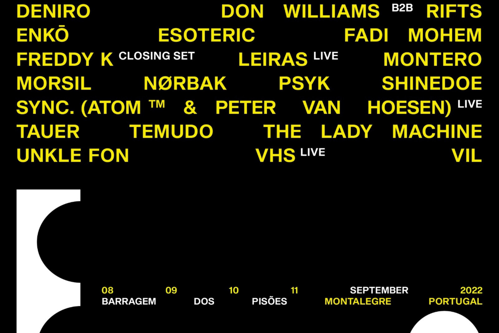 Basilar Festival _ 8-11 September _ Montalegre, Portugal _ Daily Lineup Announcement