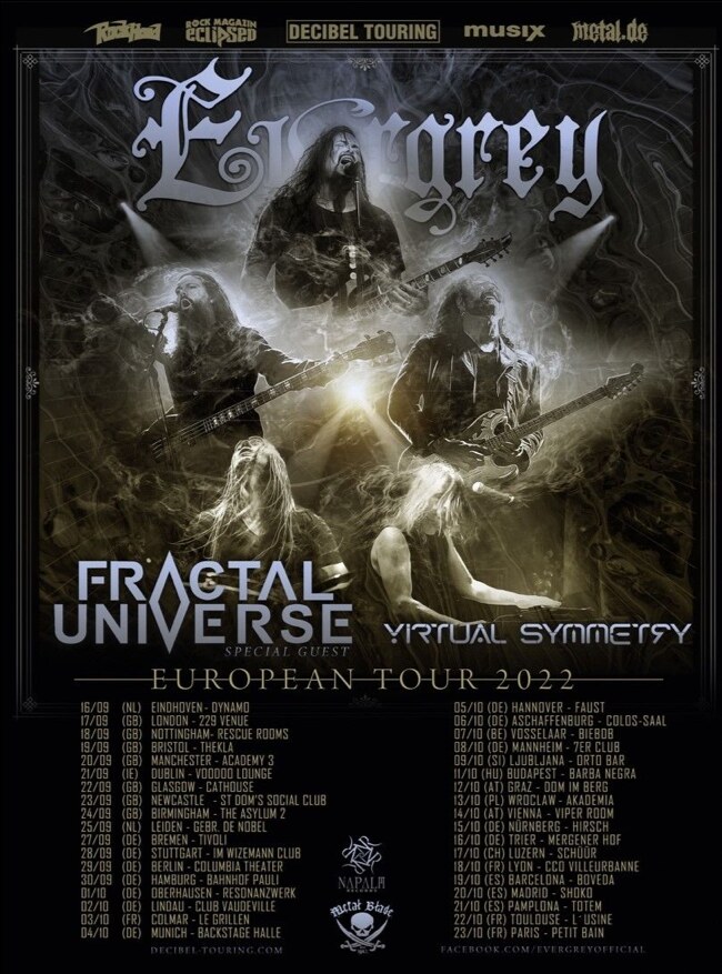 Evergrey - European Tour Kicks Off September 16!