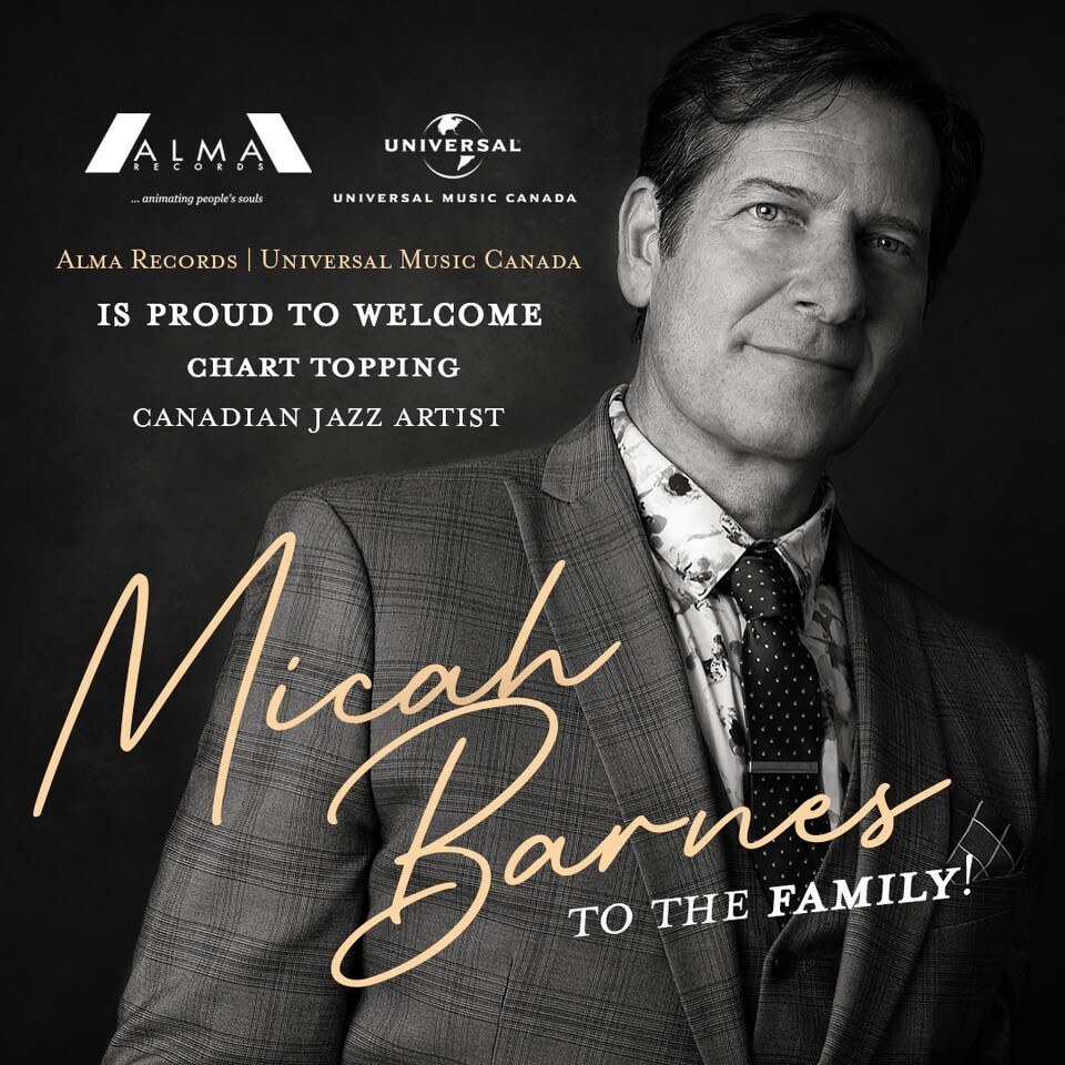 Alma Records Signs #1 Jazz Chart Topper MICAH BARNES To Their Artist Roster; Performs At Rose Theatre Sept 24
