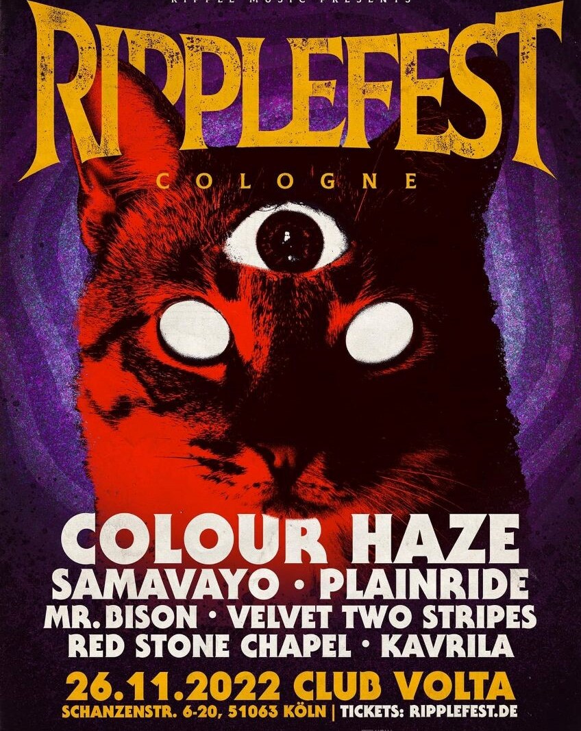 Colour haze to headline Ripplefest Cologne this fall!