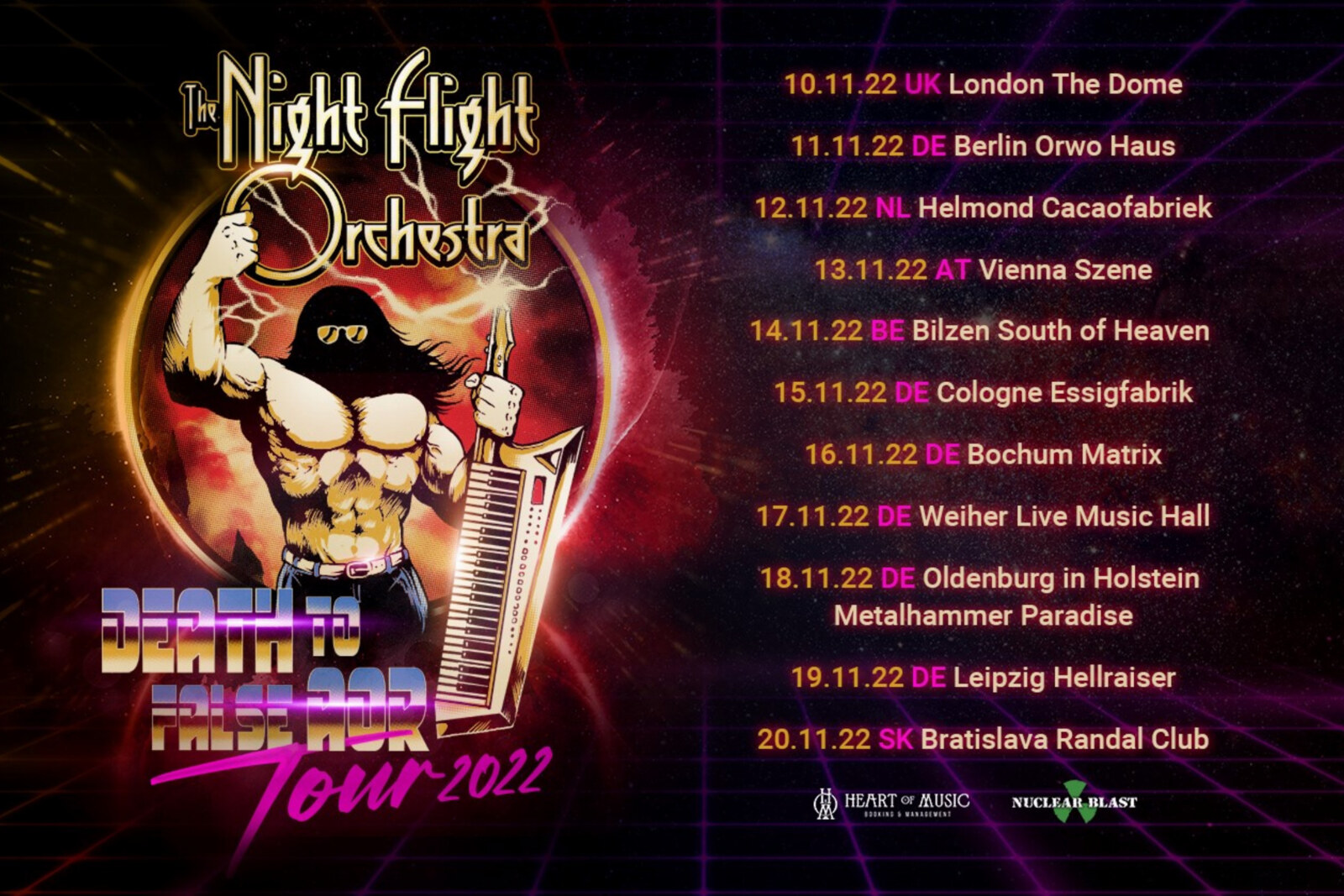 The Night Flight Orchestra announce European tour dates