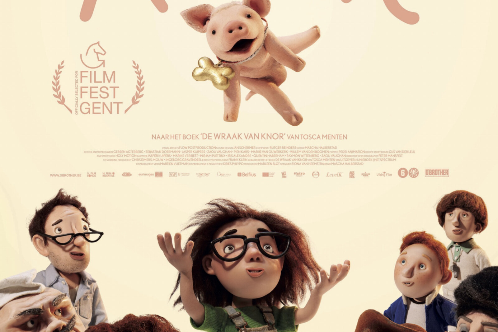 Maaike Cafmeyer, Titus De Voogt, Barbara Sarafian,Jelle De Beule en Jan Bijvoet vormen de Vlaamse stemmencast van de hilarische animatiefilm KNOR!