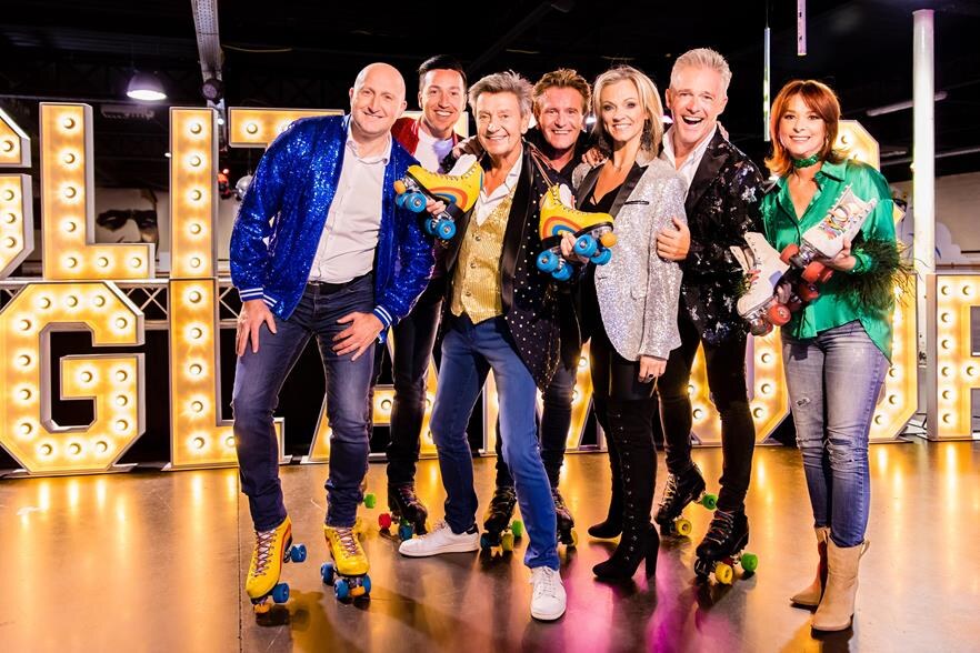 Rolschaatsende Christoff, Yves Segers, Luc Steeno en Matthias  Lens warmden met Lisa del Bo, Willy Sommers, en Laura Lynn op voor Het Schlagerfestival 2023