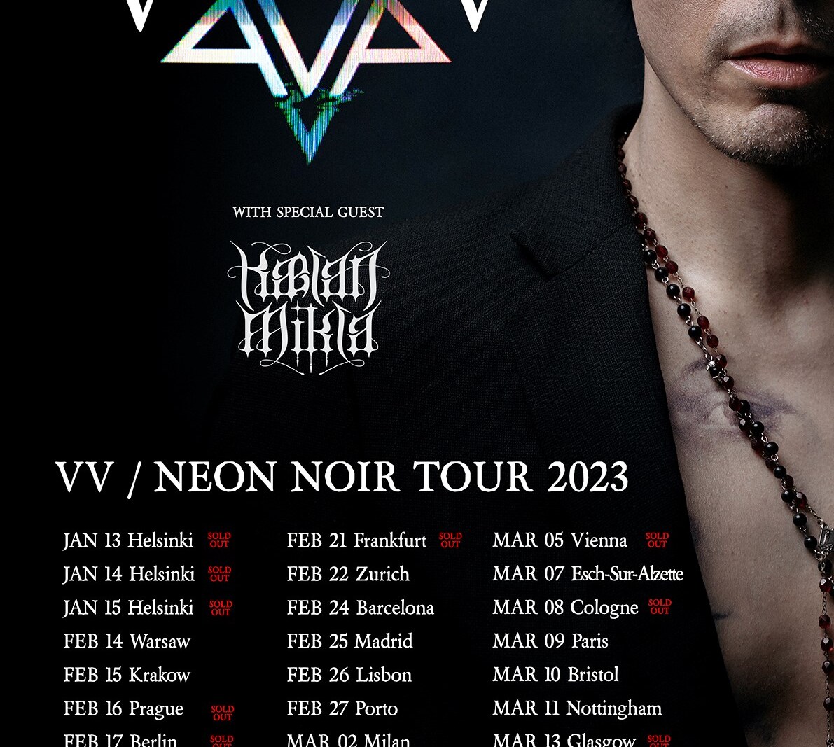 Icelandic synth-punk trio Kælan Mikla to support Ville Valo on UK tour