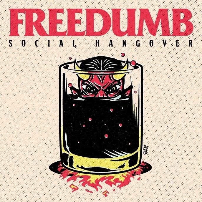 Norwegian punk rock/hardcore trio Freedumb is back with the new album “Social Hangover”