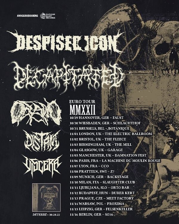Despised Icon -  EU/UK tour + Rarities EP "Déterré" out on October 28th