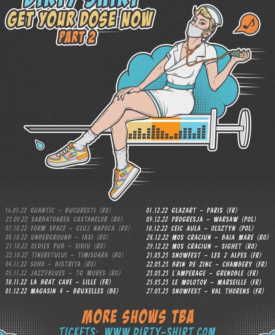 Dirty Shirt  Posts Video "Live at Hellfest Open Air 2022 (Full Concert)" + European Tour Dates In Support Of New Album “Get Your Dose Now!”