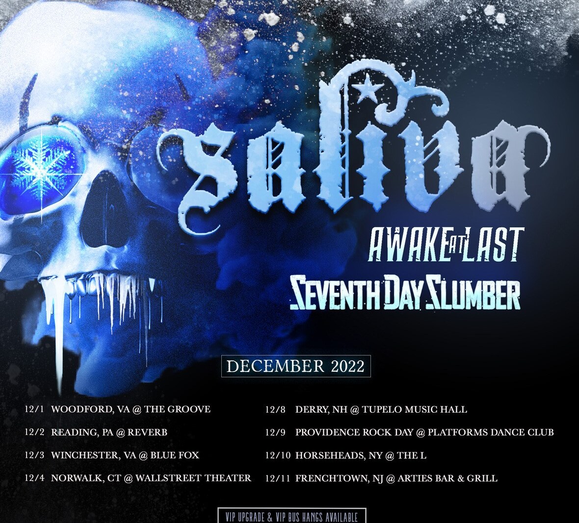 Saliva Releases New Single "High On Me" to all major platforms!; Announce December Tour Dates with Awake At Last and Seventh Day Slumber
