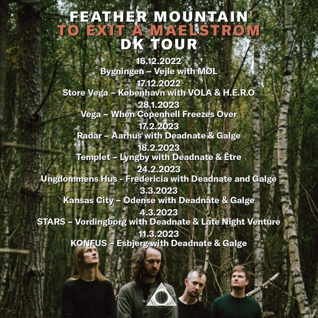 Feather Mountain announces Danish shows and releases live video