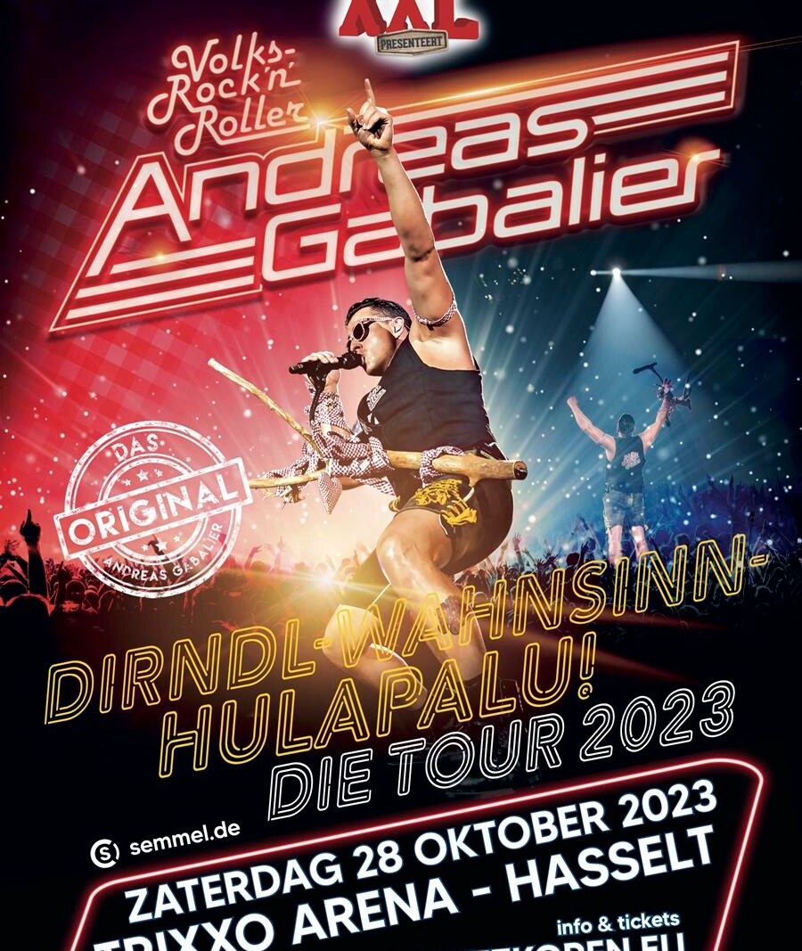 Andreas Gabalier komt op 28 oktober 2023 naar Trixxo Arena Hasselt!