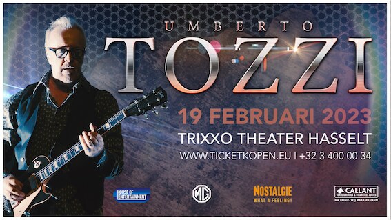 Umberto Tozzi viert meer dan 45 jaar carrière op 19 februari 2023 in Trixxo Theater Hasselt
