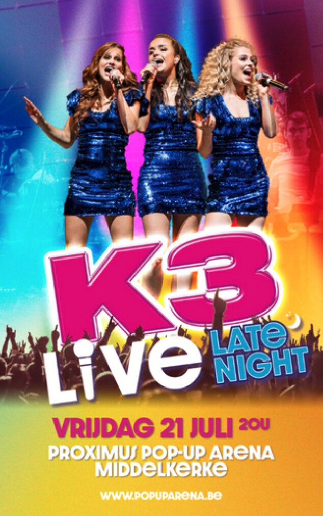 K3 komt met LIVE LATE NIGHT editie naar Middelkerke