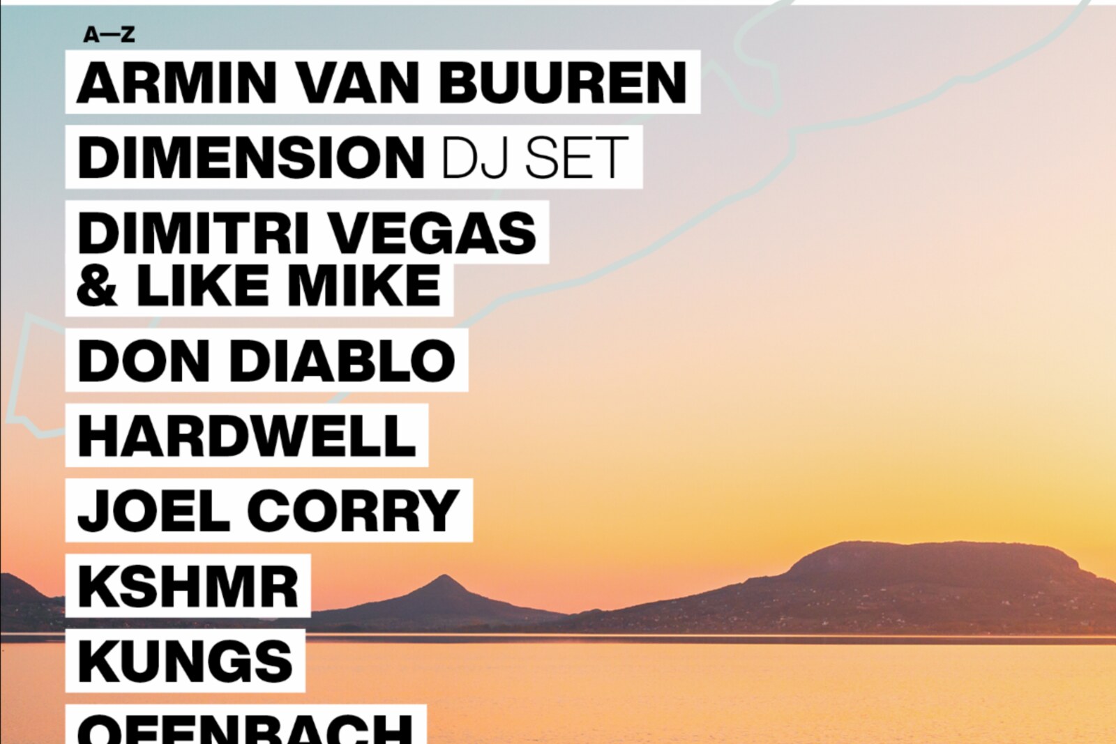 Armin van Buuren, Hardwell, Dimitri Vegas & Like Mike en Don Diablo naar Balaton Sound 2023