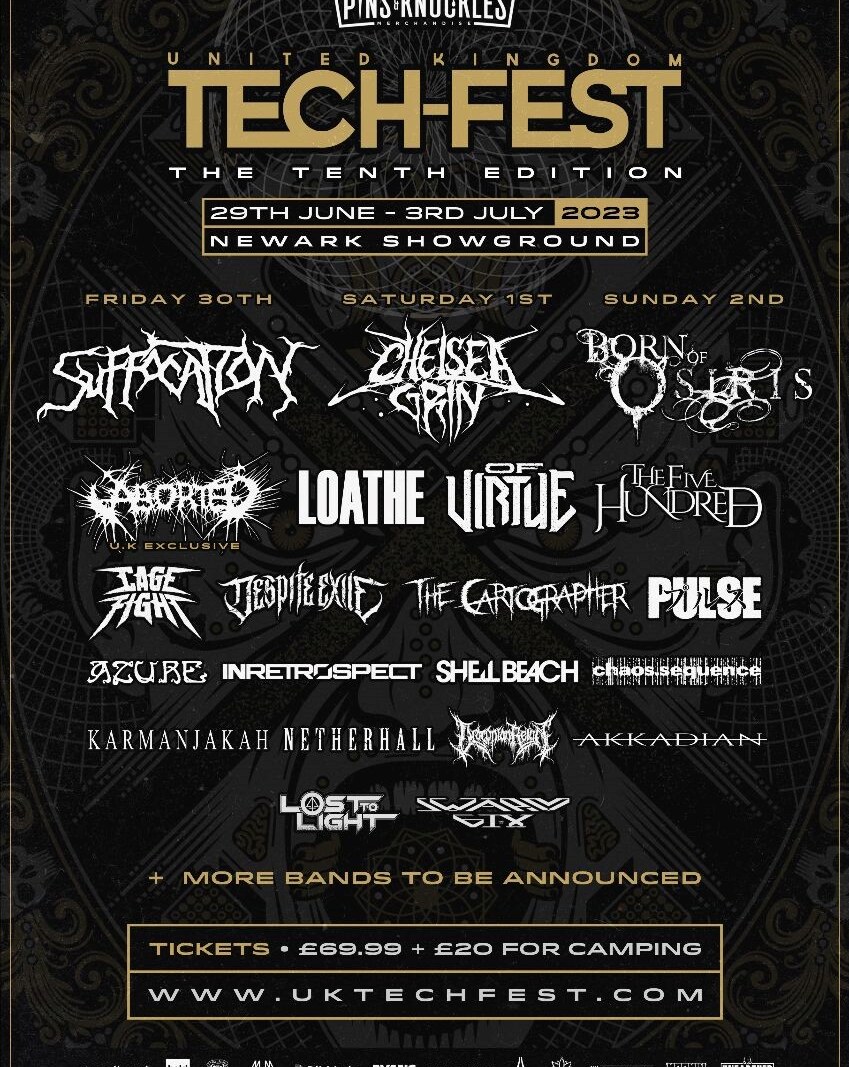 Tech-Fest 2023 announces Chelsea Grin, Suffocation, Loathe, Born Of Osiris & many more