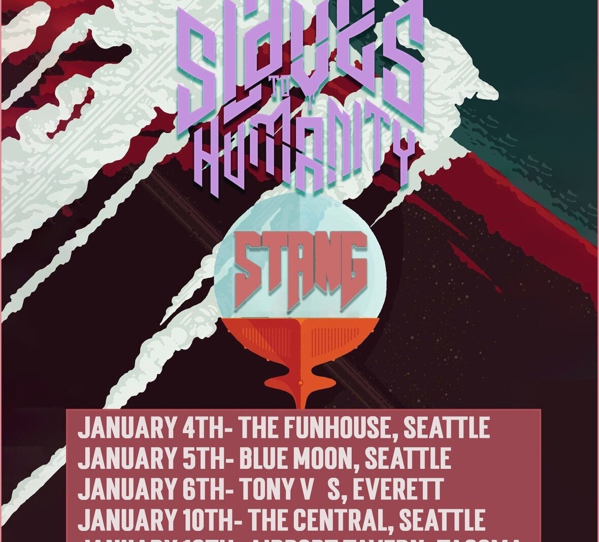 Slaves to Humanity Announce Multiple Show Dates in Washington!