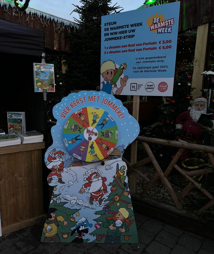 Winterland Hasselt steunt samen met Jommeke De Warmste Week!