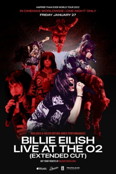 Billie Eilish Live at The O2 (Extended Cut) screened worldwide for one night only, January 27th.