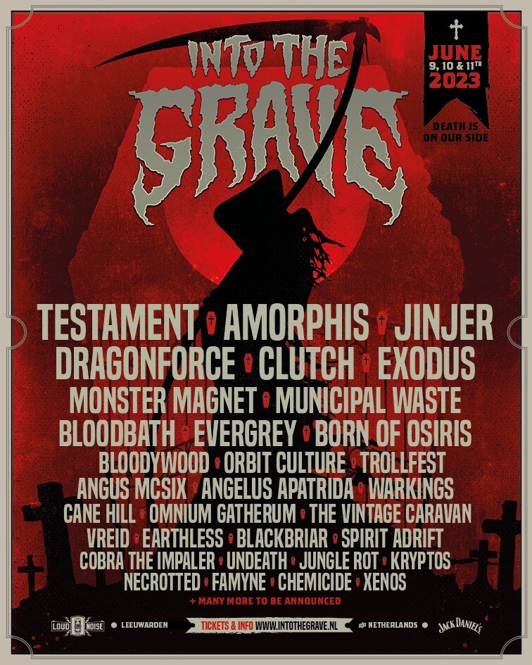 Amorphis, Exodus en meer nieuwe namen voor Into The Grave 2023