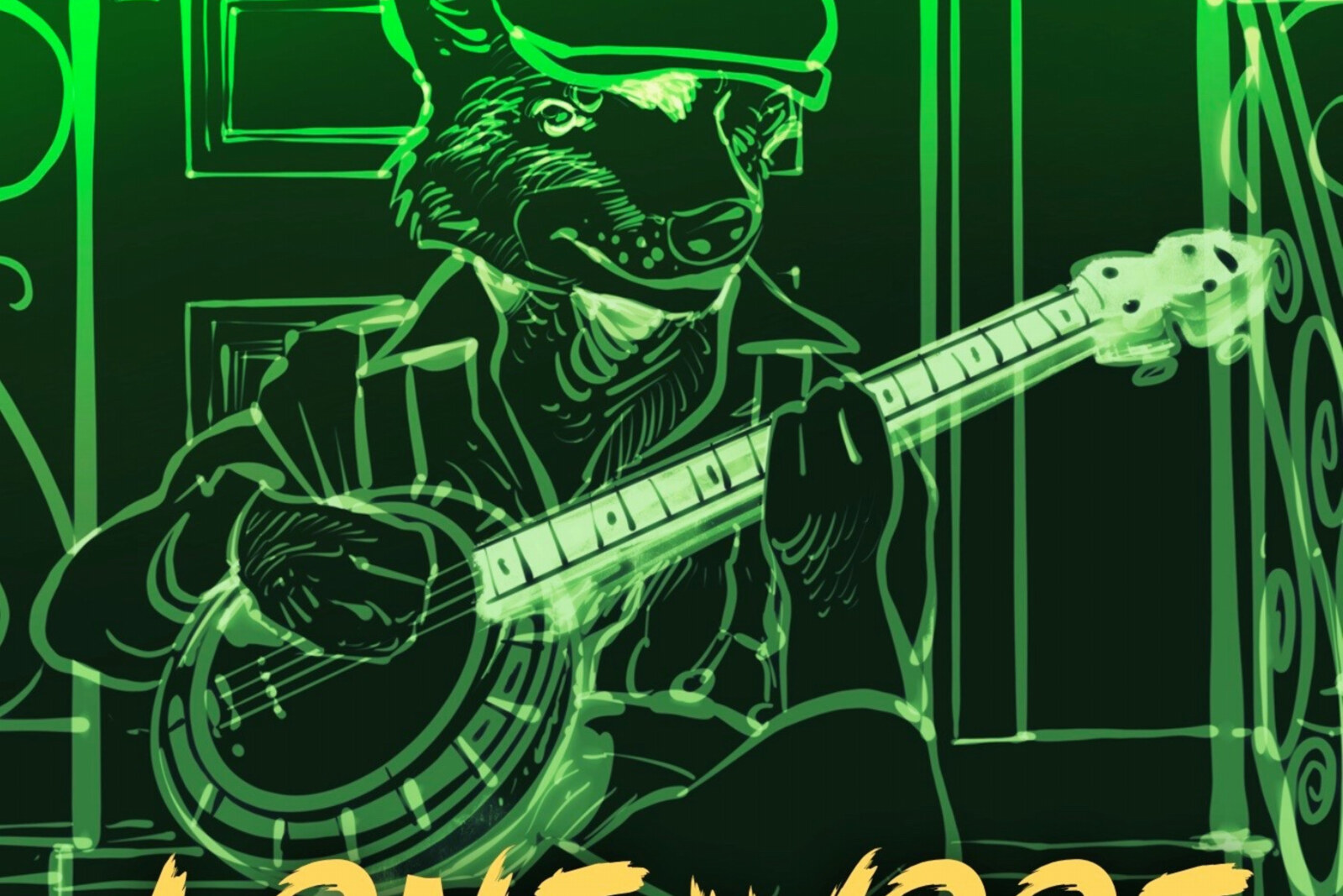 'Lone Woof', debut EP of Lone Woof aka Dick Descamps (IDIOTS, Two Russian Cowboys, Ugly Papas) - Moon Woof Records.