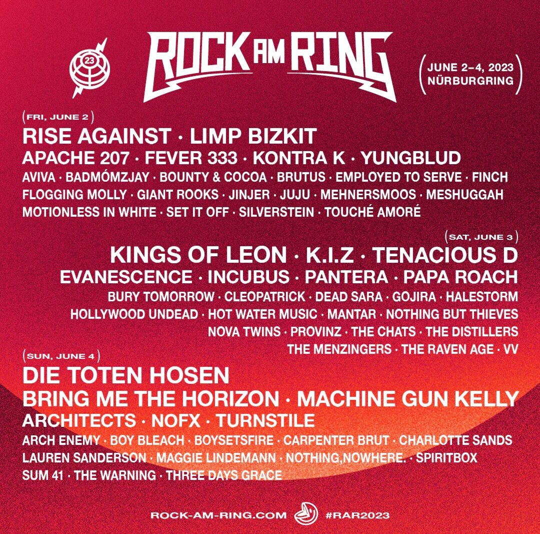 Rock am Ring 2023 - Tweede golf namen