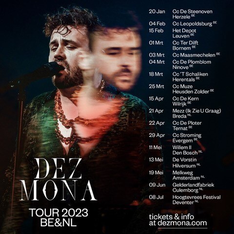Dez Mona met nieuw album 'Loose Ends' vanaf januari  op tournee in Vlaanderen en Nederland !