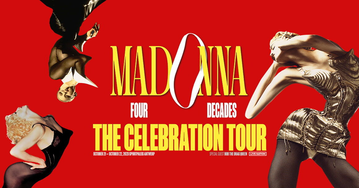 Extra concert Madonna: The Celebration Tour op zondag 22 oktober in het Sportpaleis in Antwerpen