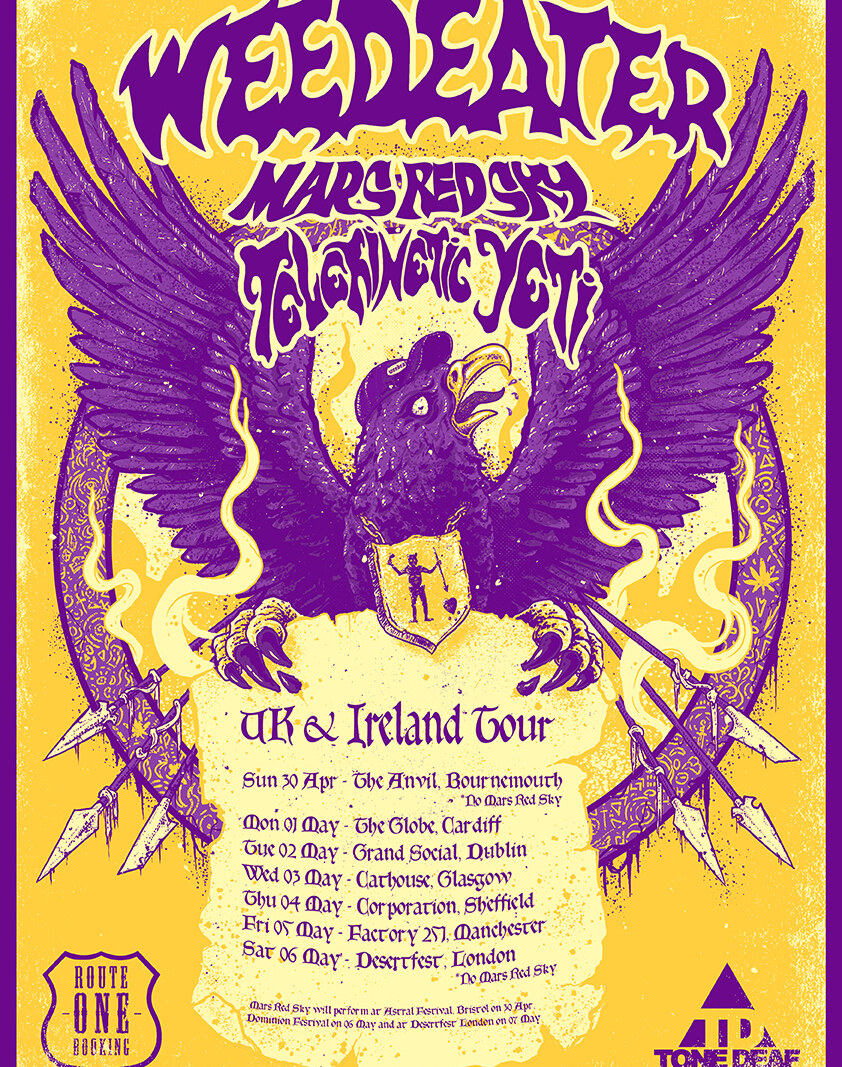 Mars Red Sky to announce new dates across the UK and Ireland with Weedeater and Telekinetic Yeti