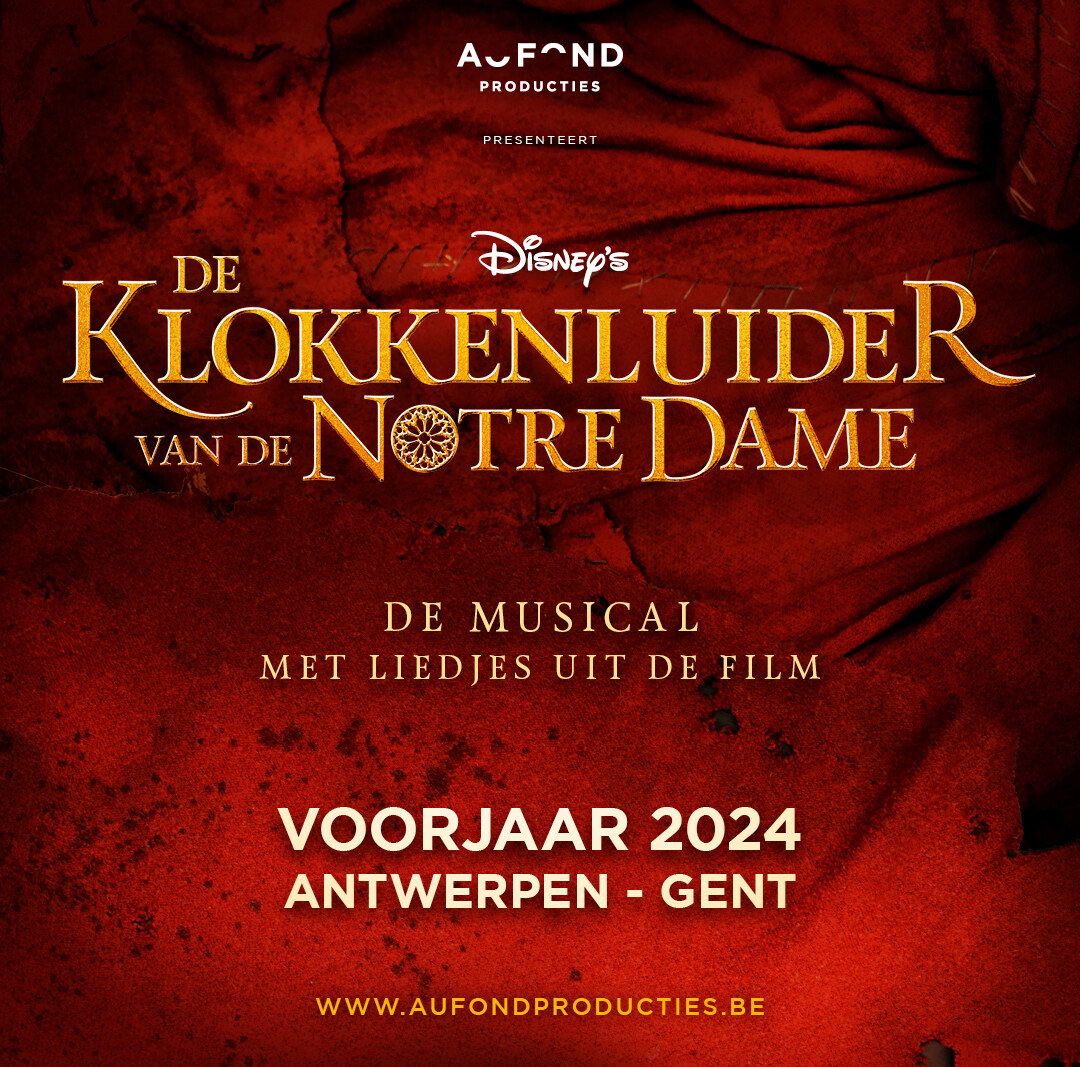 AuFond Producties kondigt musical De Klokkenluider van de Notre Dame aan in voorjaar 2024.