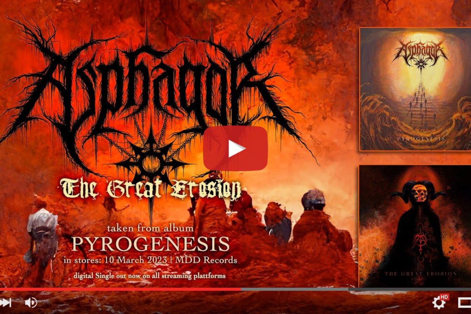 Asphagor Unveils new single, "The Great Erosion," from Upcoming Album, "Pyrogenesis"