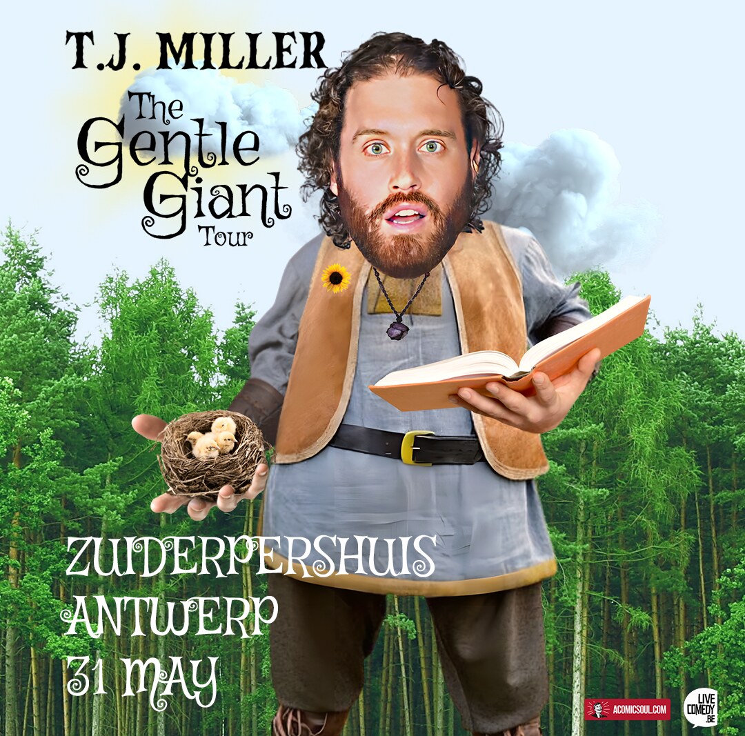 Comedian T.J. Miller komt in mei naar Antwerpen