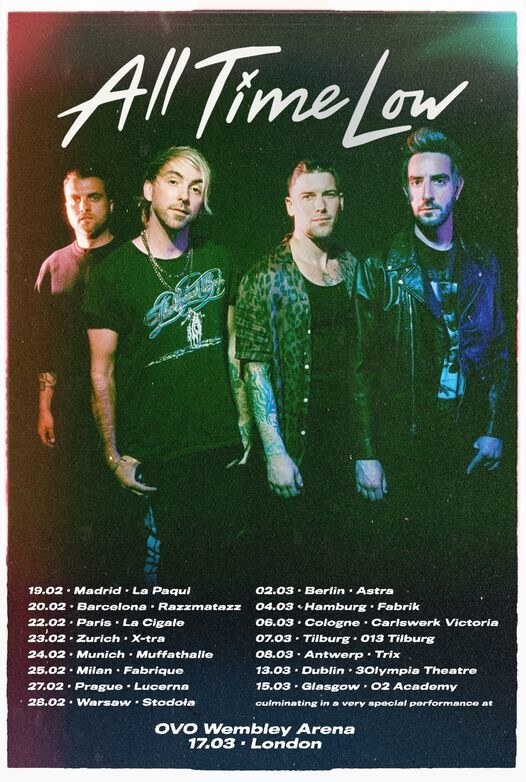 All TIme Low Releases New Song “Modern Love” | European Tour Starts This Week!