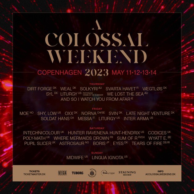 A Colossal Weekend announces this year’s full line-up