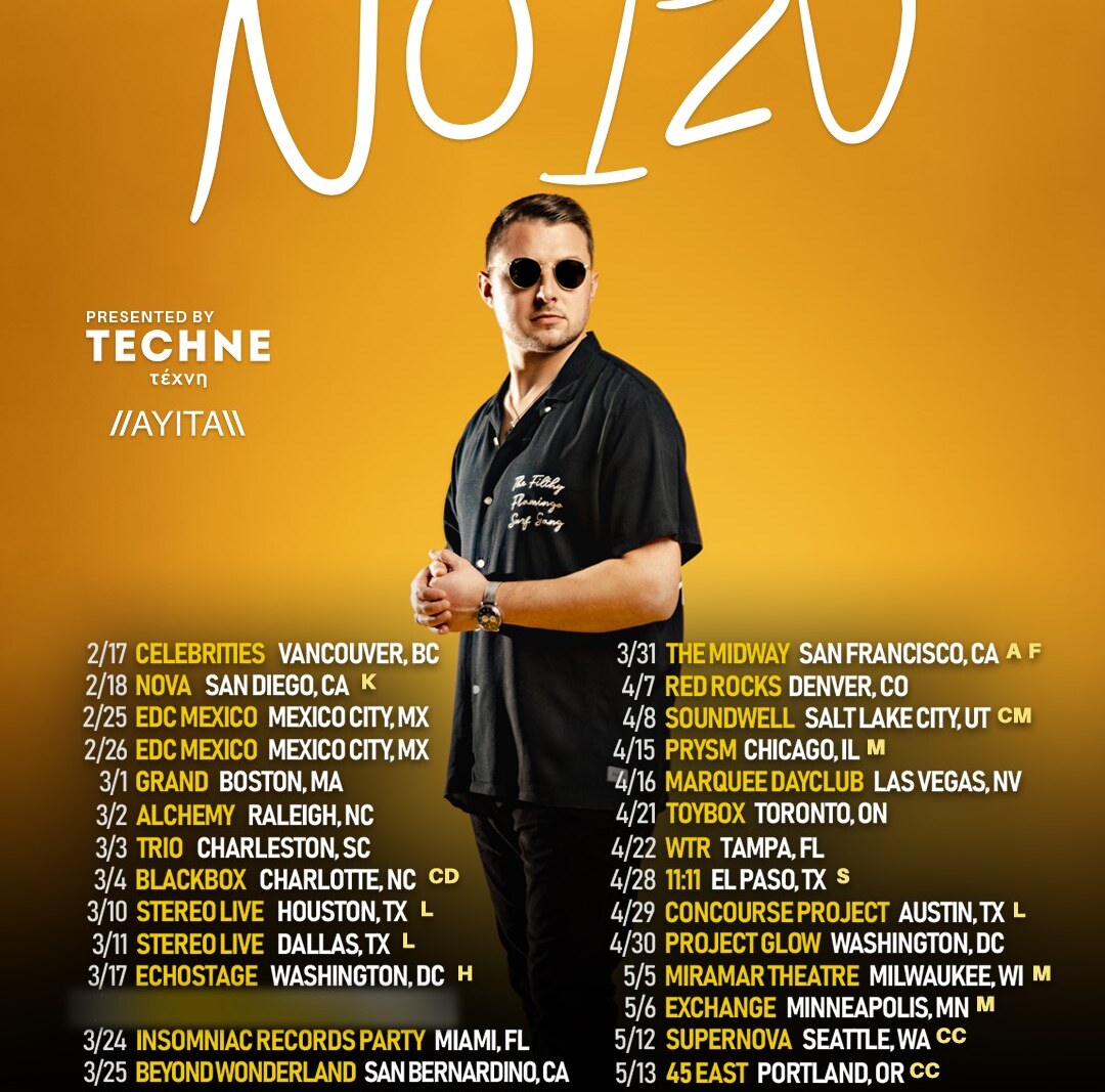 Noizu expands his 2023 Spring Tour + new single with Westend coming soon