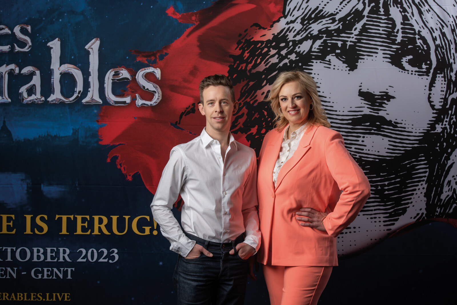 Goele De Raedt en Jonas van Geel spelen komisch duo in Les Misérables