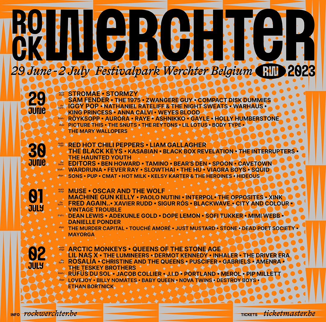 De line-up voor Rock Werchter 2023 is er 