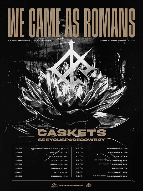 We Came As Romans Announce Caskets & SeeYouSpaceCowboy As Supports for their Upcoming UK & Europe Tour