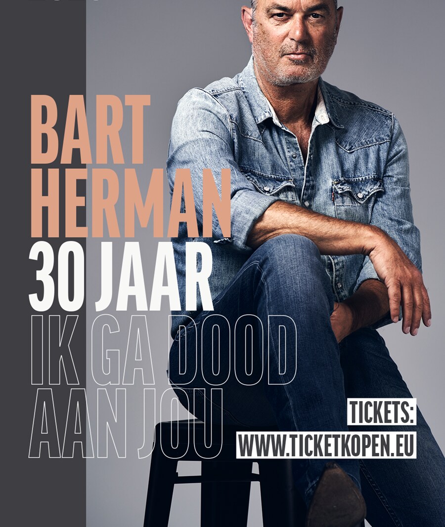 Bart Herman viert 30ste verjaardag van ‘Ik ga dood aan jou’ met uniek concert in Koningin Elisabethzaal