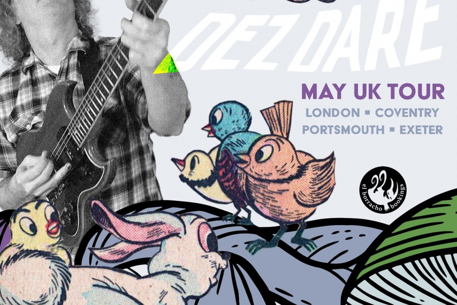 Heroic UK Psych-Punker Dez Dare  Shares New Video Single "A Chimp, A Tricycle, New World Order"!