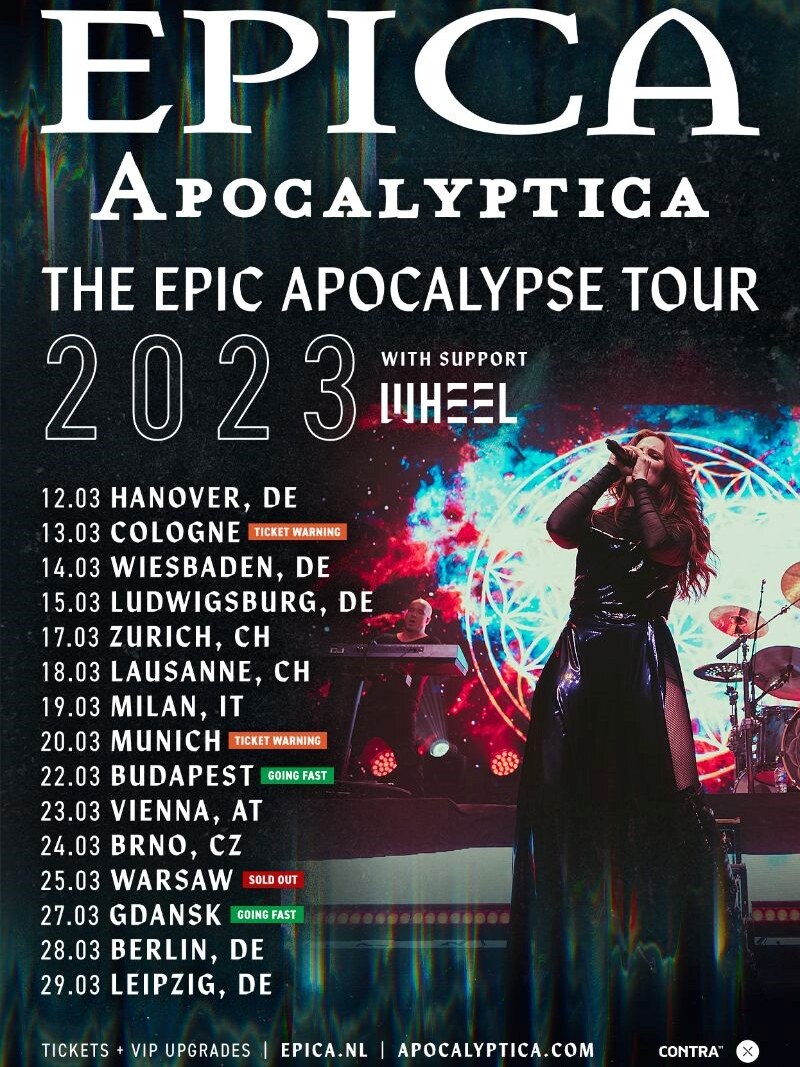 “Rivers” featuring Apocalyptica, In Amsterdam’s AFAS Live show 