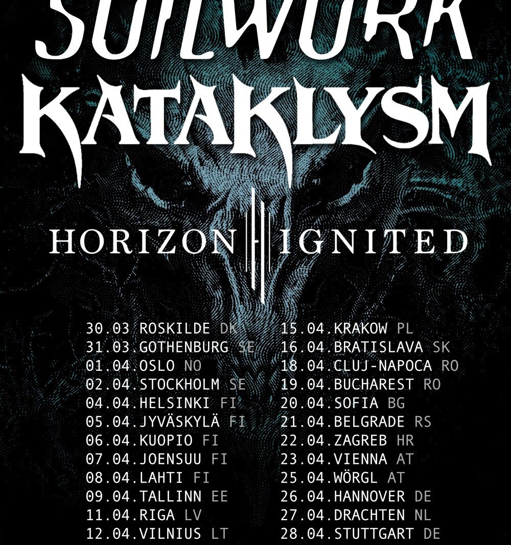 Soilwork welcomes Simon Johannson as new permanent member + HORIZON IGNITED join co-headline tour with KATAKLYM
