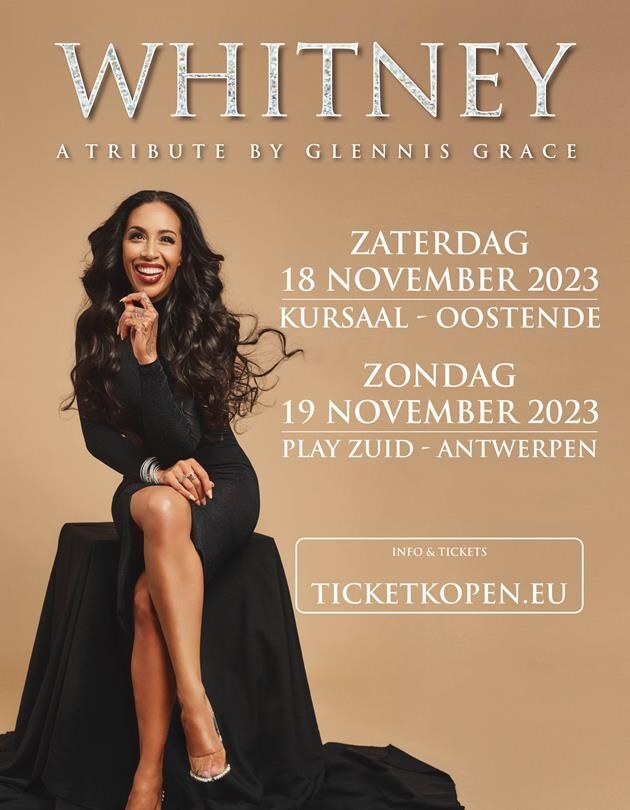 Glennis Grace brengt fenomenale Whitney Houston-tribute in Kursaal Oostende en Play Zuid
