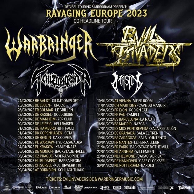 Thrash Metal Frontrunner  Warbringer  Reveal "Unraveling" Music Video + Kick Off European Tour Today