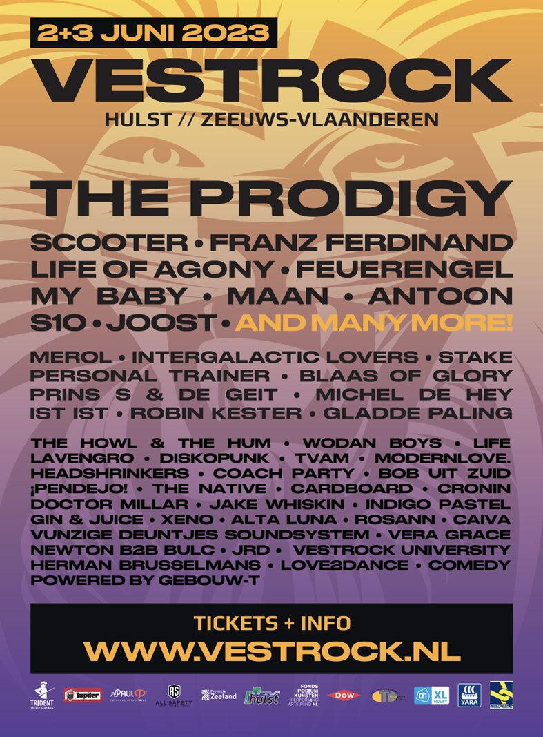 VESTROCK compleet met toevoeging van o.a. Maan, Gladde Paling, The Native, Michel De Hey, Herman Brusselmans e.v.a.