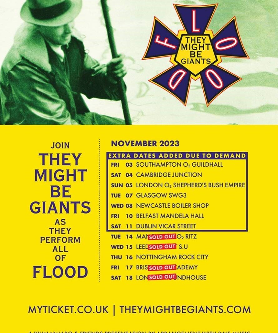 They Might Be Giants  extend UK tour!!!